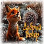 Атмосферная гифка Добрый вечер