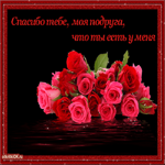 Спасибо тебе, моя подруга, что ты есть