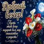 Доброго вечера! Пусть этот вечер принесет тебе спокойствие и умиротворение.
