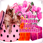 Дорогая племянница с днём рождения тебя. Света и уюта всегда
