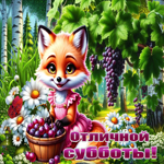 Энергичная летняя гиф-открытка Отличной субботы