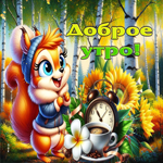 Фантастическая осенняя гифка Доброе утро