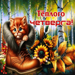 Игривaя осенняя гифка Теплого четверга
