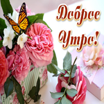 Картинка доброе утро с цветами. Теплых слов и улыбок