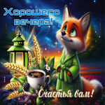 Ласковая гифка Хорошего вечера! Счастья вам
