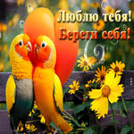 Магическая гиф-открытка Люблю тебя! Береги себя!