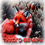 Морозно-нежная гифка Тихого вечера