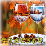 Очаровательная, вдохновляющая осенняя гифка Спасибо