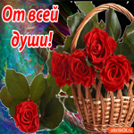 От всей души, от всего сердца, от меня вам