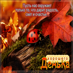 Пусть нас окружает только то, что дарит радость, свет и счастье
