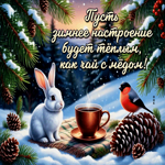 Пусть зимнее настроение будет теплым, как чай с медом