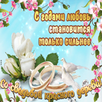 С годами любовь становится сильнее! Со свадьбой красного дерева