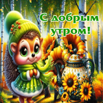 Шикарная осенняя гифка С добрым утром!