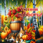 Сказочная, волшебная осенняя гифка Уютной субботы