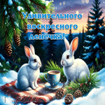 Снежно-игристая гифка Удивительного воскресного денечка