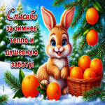 Спасибо за зимнее тепло и душевную заботу