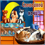 Уютная открытка спокойной ночи. Радости и нежности всегда