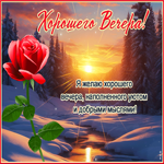Я желаю хорошего вечера, уюта и добрых мыслей