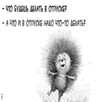 Юморная картинка с ежиком