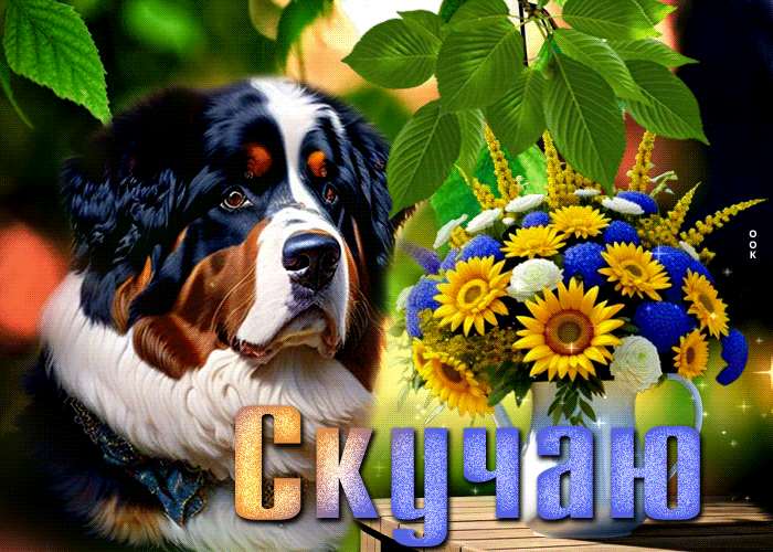 Postcard добрая и сердечная открытка с песиком скучаю
