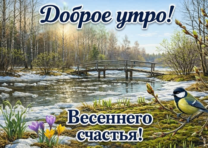 Postcard доброе мартовское утро