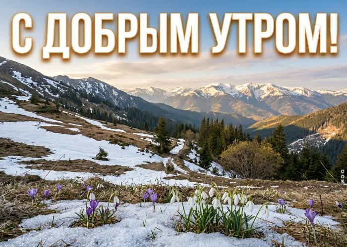 Postcard доброе утро, мартовского настроения