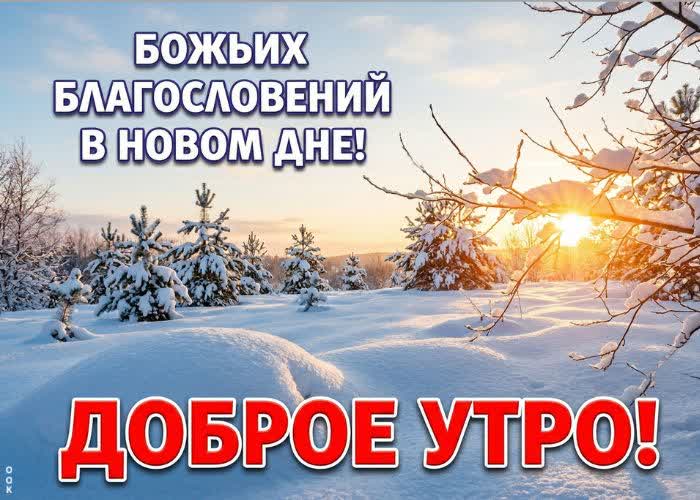 Postcard доброе зимнее утро! пусть будет волшебно.
