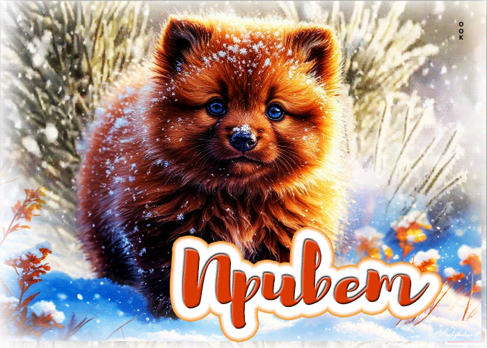 Picture искристая гифка привет