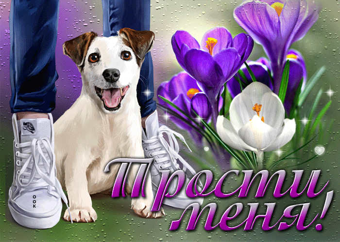 Picture изысканная весенняя открытка прости меня