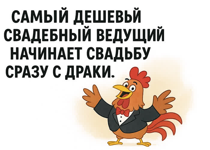 Postcard картинка с весёлым юмором