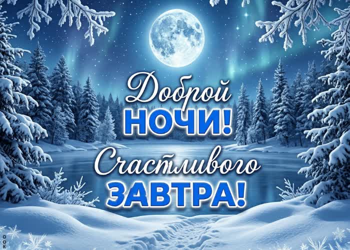 Postcard покойной зимней ночи. пусть снежные огни за окном делают этот вечер особенно тихим и красивым.
