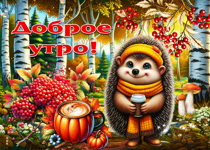 Picture потрясающая осенняя гифка доброе утро