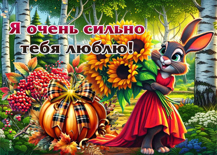Picture потрясающая осенняя гифка я очень сильно тебя люблю