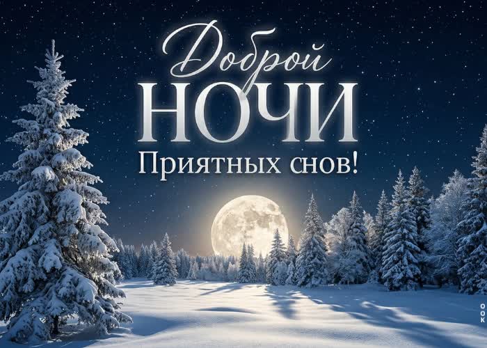 Picture пусть эта морозная ночь подарит отдых, ясные мысли и красивое зимнее настроение