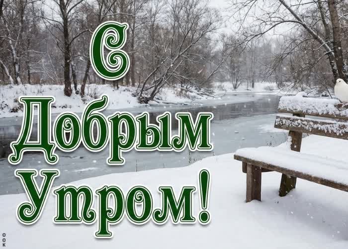 Postcard пусть это зимнее утро наполнится тишиной, свежестью и приятными эмоциями.