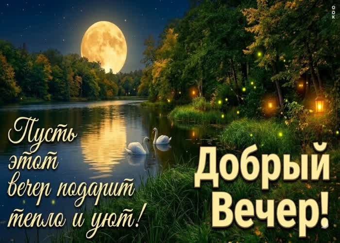 Postcard пусть этот вечер подарит тебе спокойствие