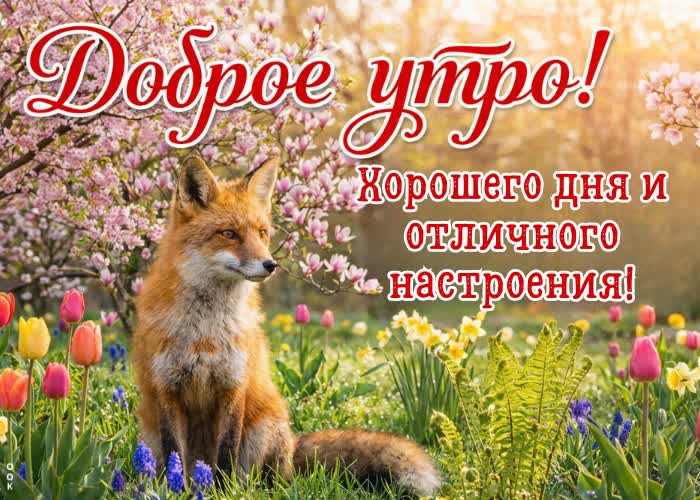 Postcard пусть утро начнётся спокойно, а день сложится удачно