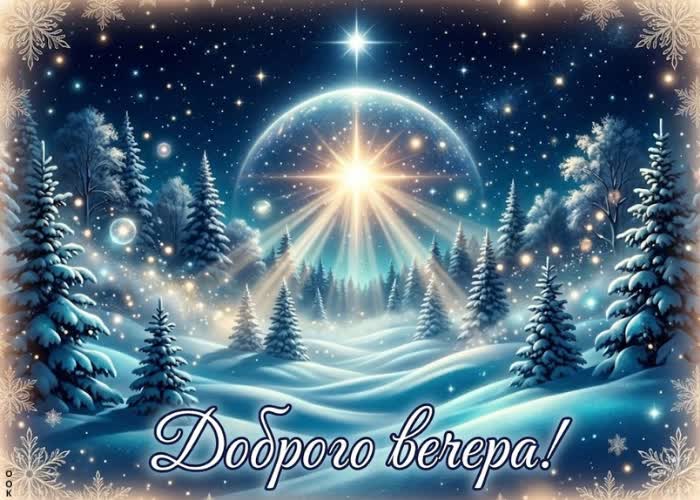 Postcard пусть вечер будет тихим и добрым.