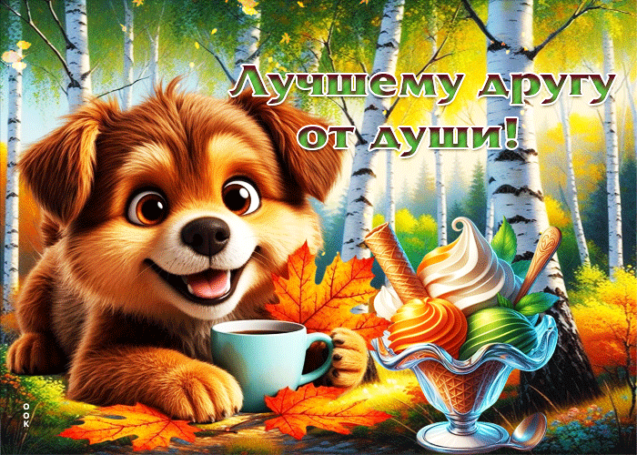 Picture радужная, волшебная осенняя гифка лучшему другу от души