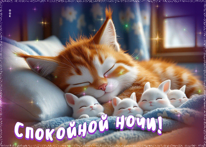 Picture стильная гифка спокойной ночи