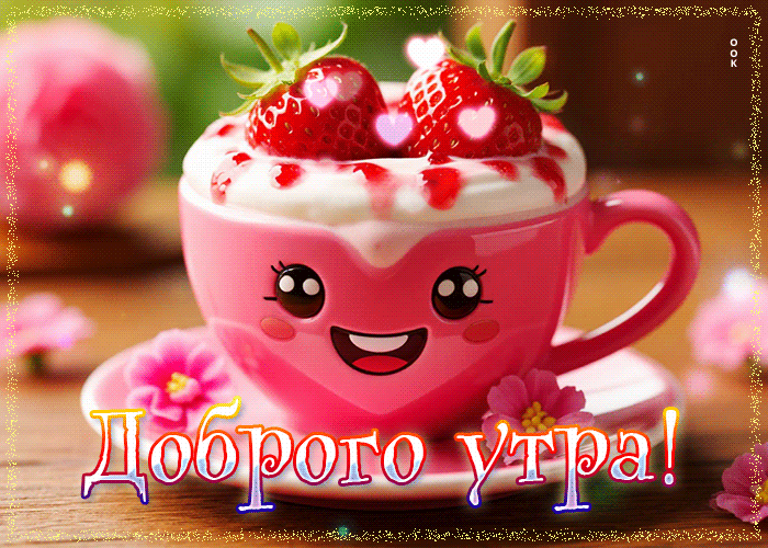 Postcard трогательная гиф-открытка доброго утра