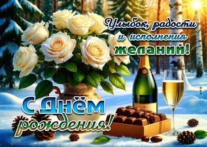 Postcard улыбок, радости и исполнения желаний!