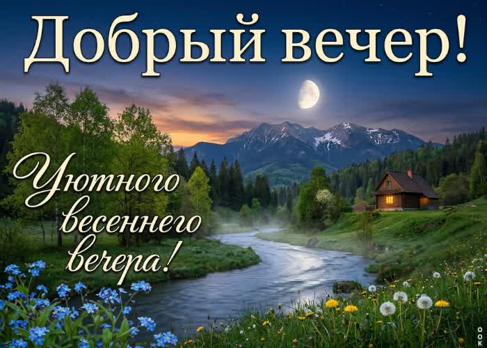 Postcard хорошего вечера и приятного отдыха