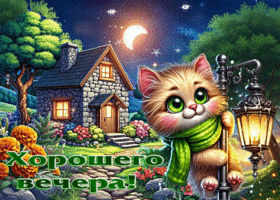 Чарующая гиф-открытка Хорошего вечера