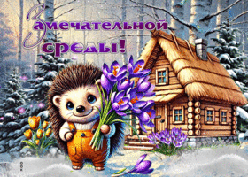 Чудесная открытка Замечательной среды