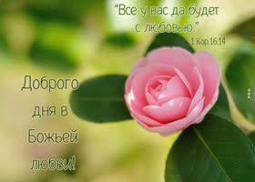 Доброго дня в Божьей любви! Все у вас да будет с любовью