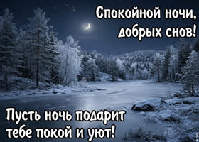 Доброй ночи! Желаю сладких снов, лёгкого пробуждения