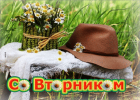 Фантастическая, трепетная гиф-открытка Со вторником