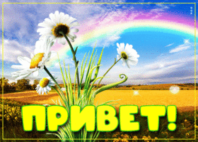 Изумительная открытка привет