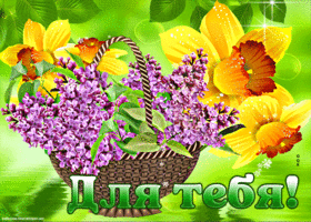 Красивая открытка с цветами для тебя